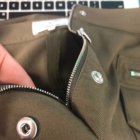 3.1 Phillip Lim 100% Wool Ankle Olive Green Women's Pants 4 - Picture 14 of 14